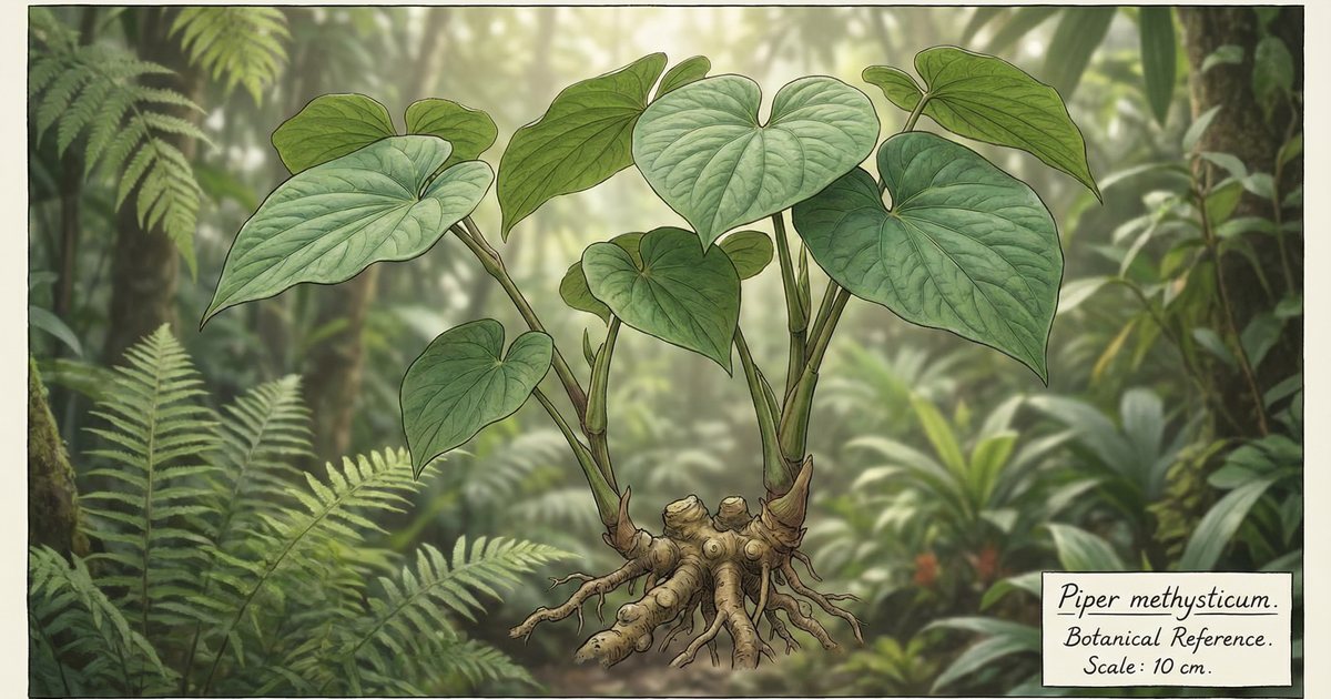 Kava Plant in Vanuatu Jungle